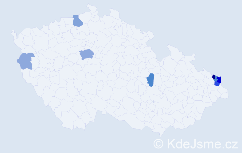 Příjmení: 'Siekiera', počet výskytů 32 v celé ČR