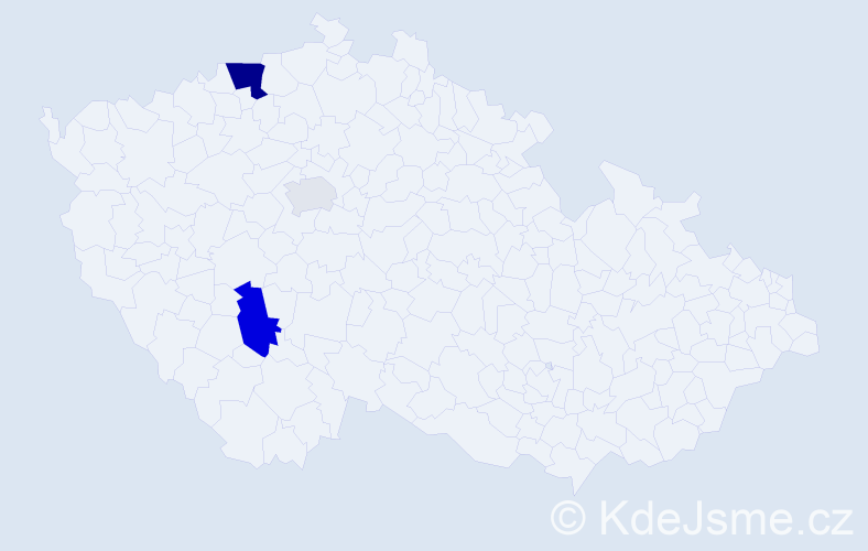 Příjmení: 'Voth', počet výskytů 7 v celé ČR