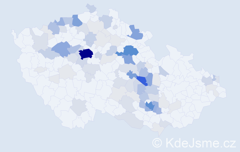 Příjmení: 'Makovský', počet výskytů 342 v celé ČR