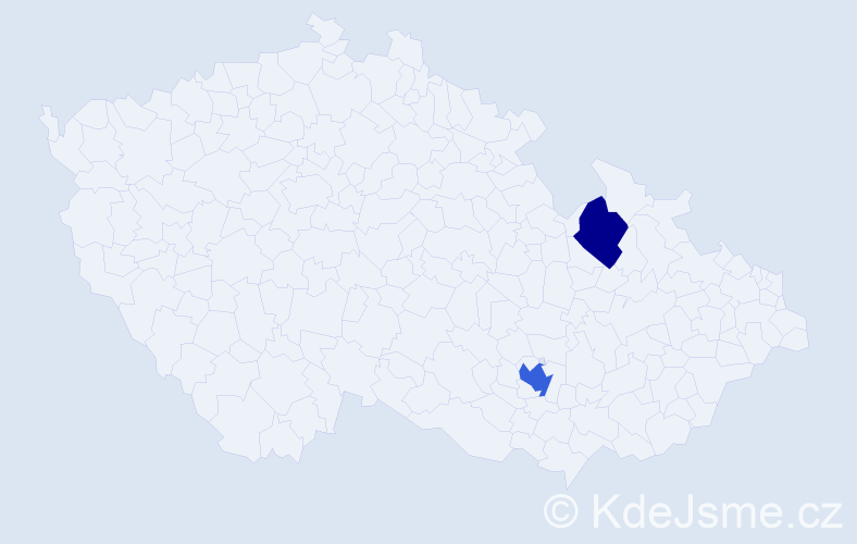 Příjmení: 'Bihuncová', počet výskytů 9 v celé ČR