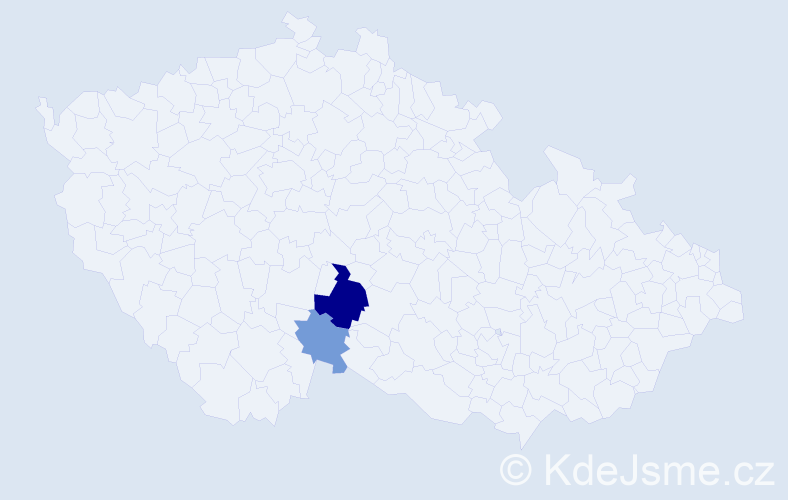Příjmení: 'Mavercová', počet výskytů 4 v celé ČR