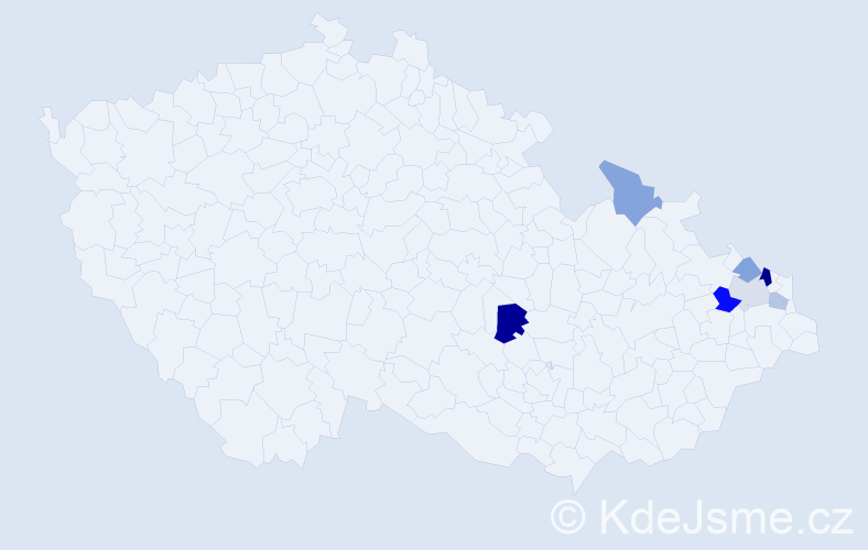 Příjmení: 'Watorová', počet výskytů 11 v celé ČR