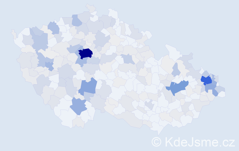 Příjmení: 'Stachová', počet výskytů 872 v celé ČR