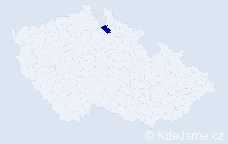 Příjmení: 'Tehniková', počet výskytů 10 v celé ČR