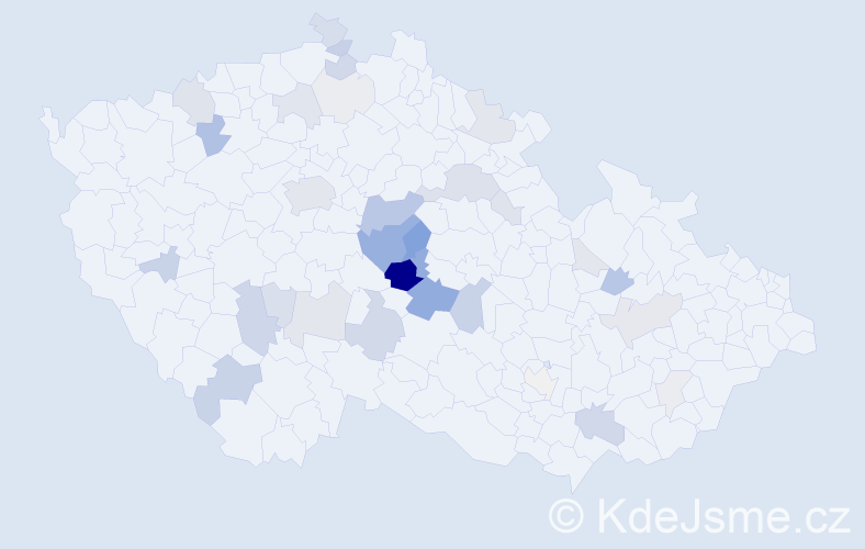 Příjmení: 'Koubský', počet výskytů 136 v celé ČR