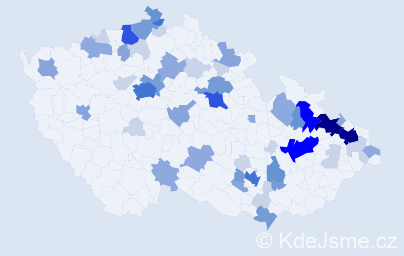 Příjmení: 'Ludwig', počet výskytů 173 v celé ČR