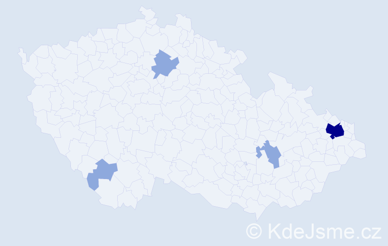 Příjmení: 'Michalczyk', počet výskytů 12 v celé ČR