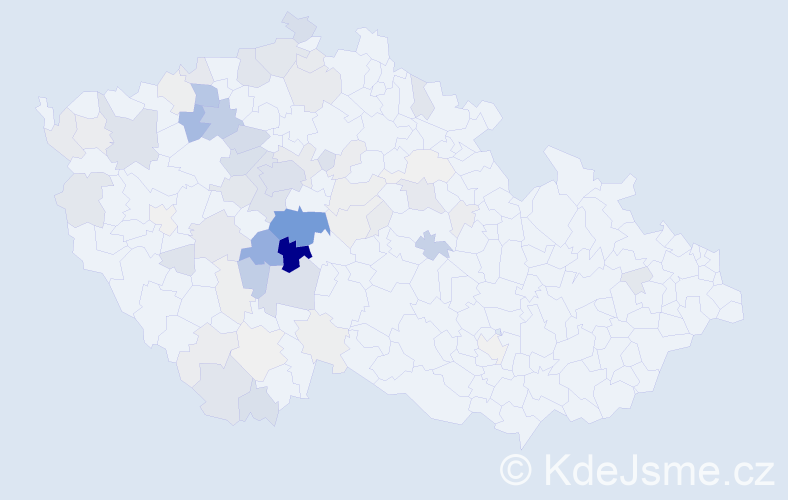 Příjmení: 'Kramperová', počet výskytů 275 v celé ČR