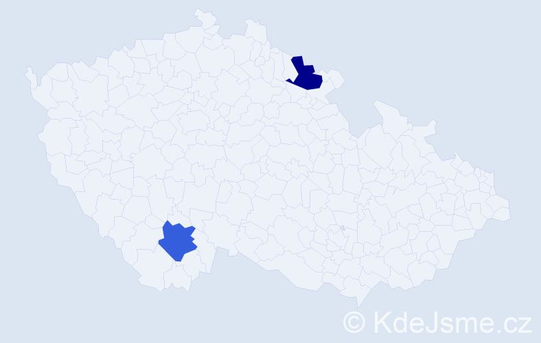 Příjmení: 'Täumer', počet výskytů 2 v celé ČR