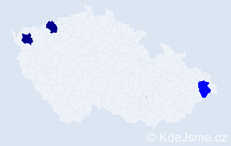 Příjmení: 'Silvester', počet výskytů 6 v celé ČR