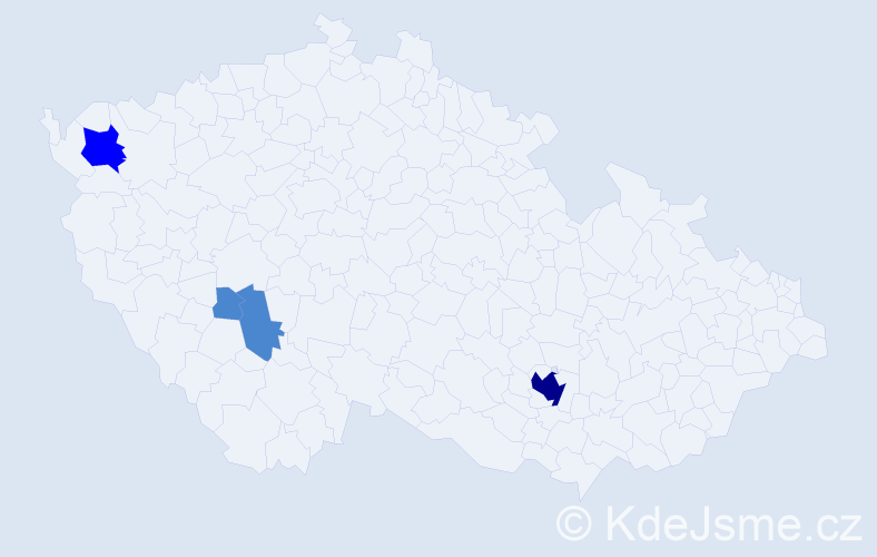 Příjmení: 'Dirga', počet výskytů 7 v celé ČR