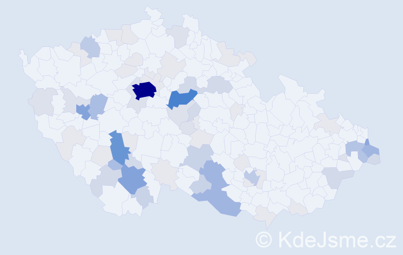 Příjmení: 'Husová', počet výskytů 248 v celé ČR