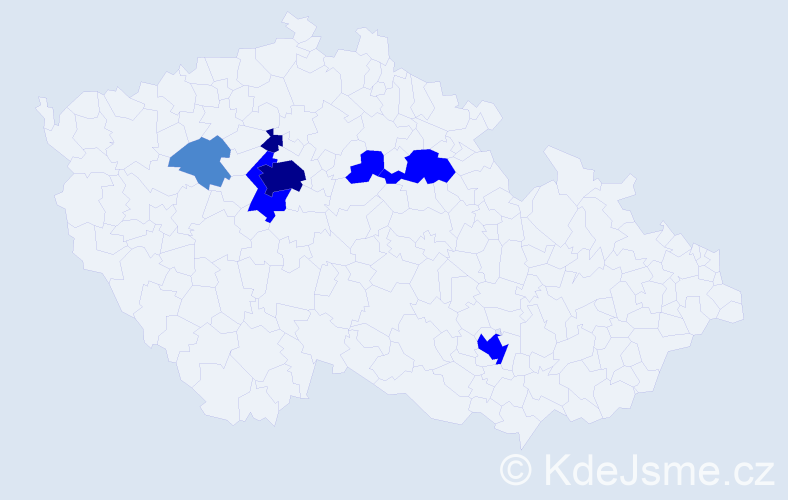 Příjmení: 'Klempererová', počet výskytů 15 v celé ČR