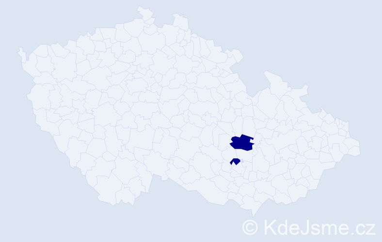Příjmení: 'Andrussi', počet výskytů 2 v celé ČR