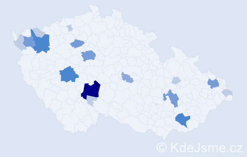 Příjmení: 'Kromková', počet výskytů 48 v celé ČR