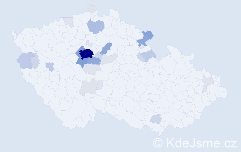 Příjmení: 'Hrábková', počet výskytů 92 v celé ČR