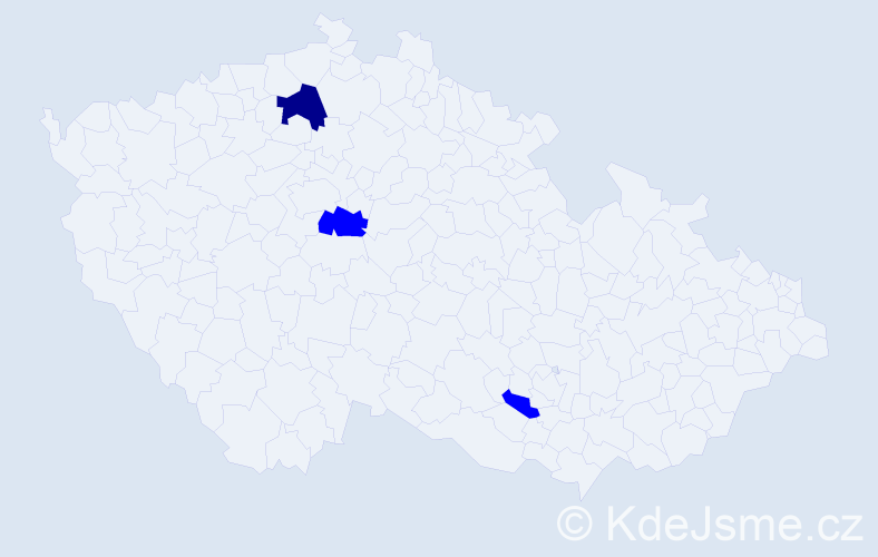 Příjmení: 'Zavadovskyy', počet výskytů 4 v celé ČR