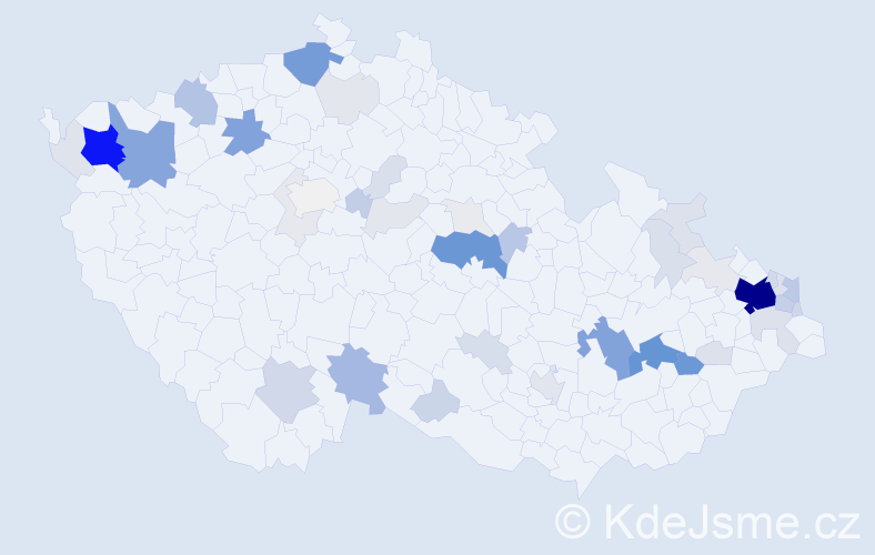 Příjmení: 'Polhoš', počet výskytů 254 v celé ČR