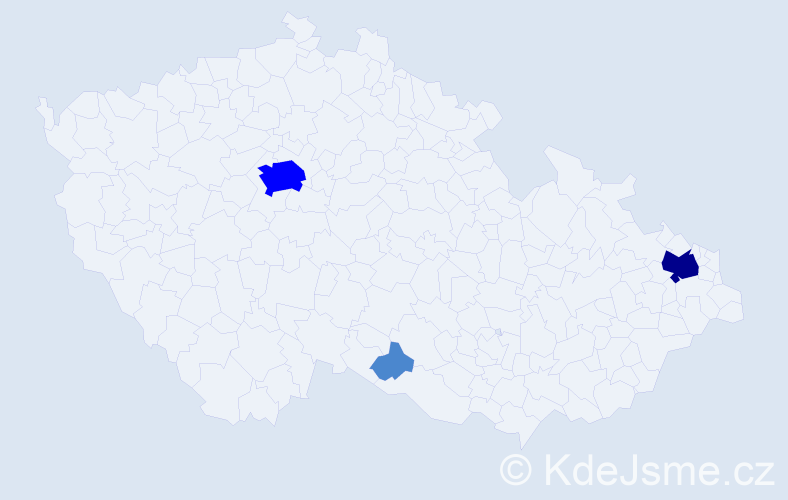 Příjmení: 'Turicová', počet výskytů 6 v celé ČR