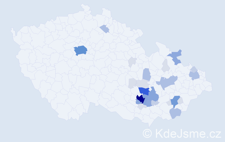 Příjmení: 'Res', počet výskytů 95 v celé ČR
