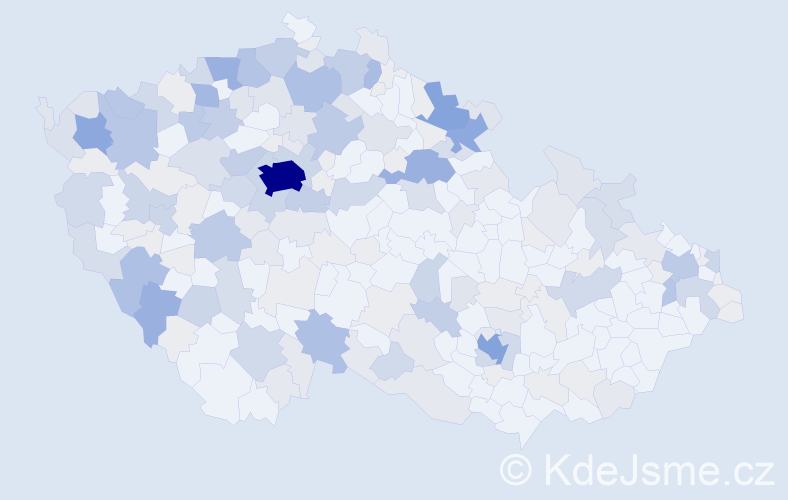 Příjmení: 'Hofmann', počet výskytů 692 v celé ČR