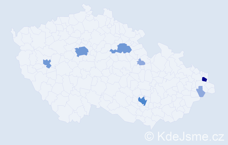 Příjmení: 'Schellong', počet výskytů 17 v celé ČR