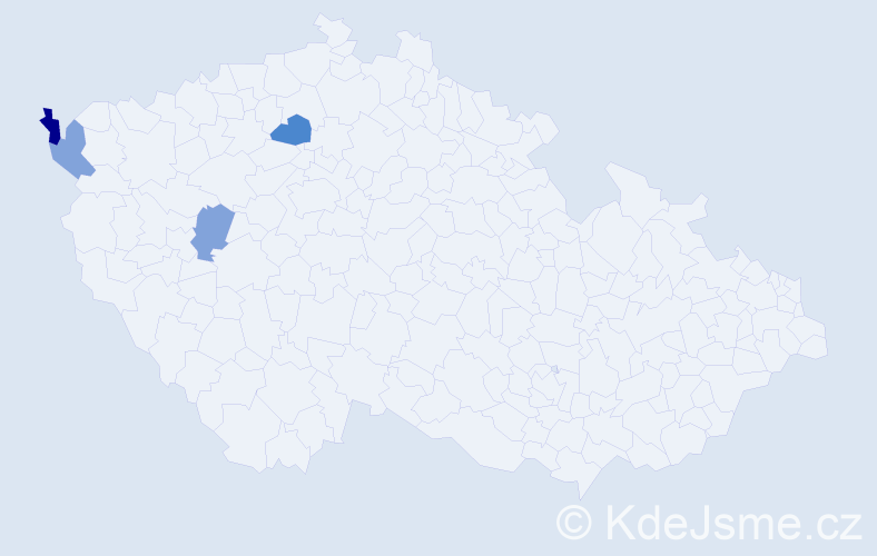 Příjmení: 'Kunciter', počet výskytů 16 v celé ČR
