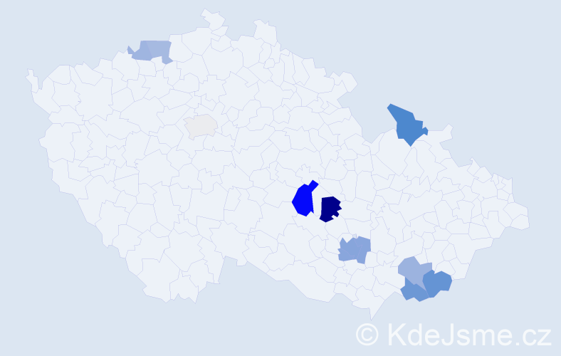 Příjmení: 'Tálská', počet výskytů 32 v celé ČR