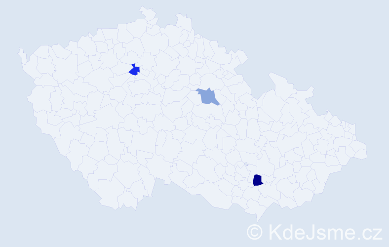 Příjmení: 'Pavlisko', počet výskytů 6 v celé ČR