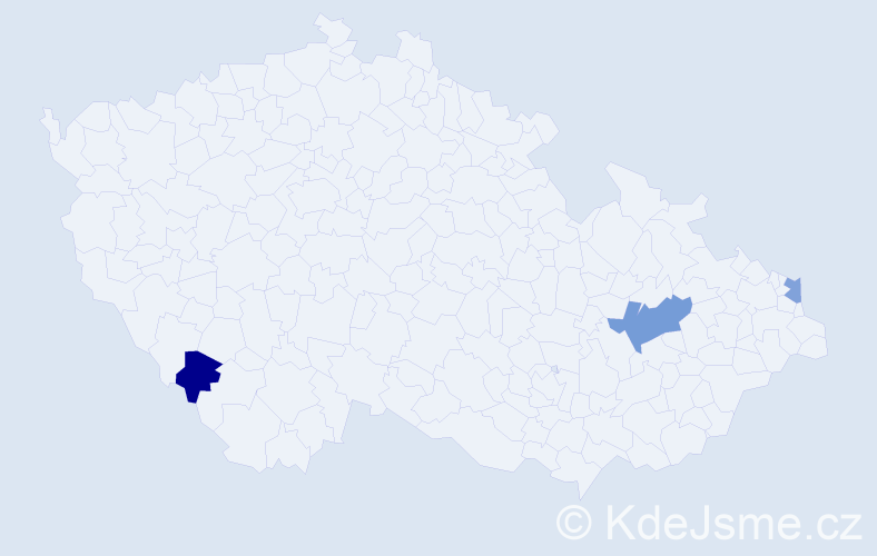 Příjmení: 'Cwienczek', počet výskytů 4 v celé ČR