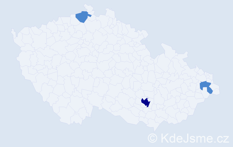 Příjmení: 'Eckelt', počet výskytů 5 v celé ČR