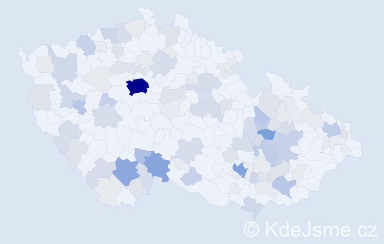Příjmení: 'Navarová', počet výskytů 309 v celé ČR