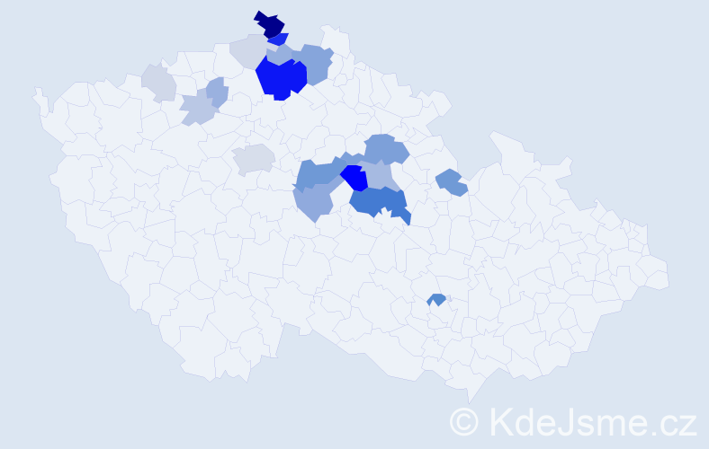 Příjmení: 'Sykáčková', počet výskytů 70 v celé ČR