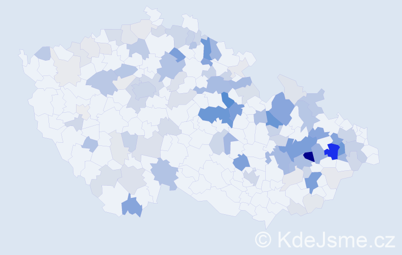 Příjmení: 'Doubravská', počet výskytů 333 v celé ČR
