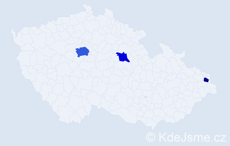 Příjmení: 'Neural', počet výskytů 7 v celé ČR