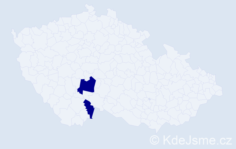 Příjmení: 'Imler', počet výskytů 2 v celé ČR