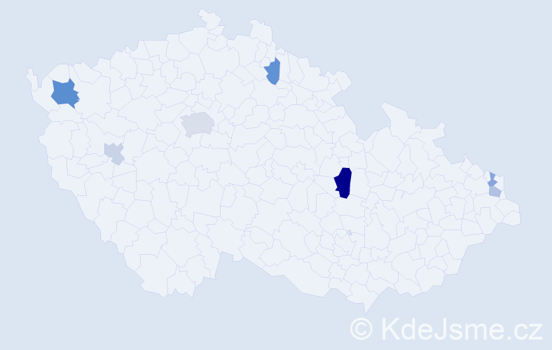 Příjmení: 'Pielová', počet výskytů 13 v celé ČR