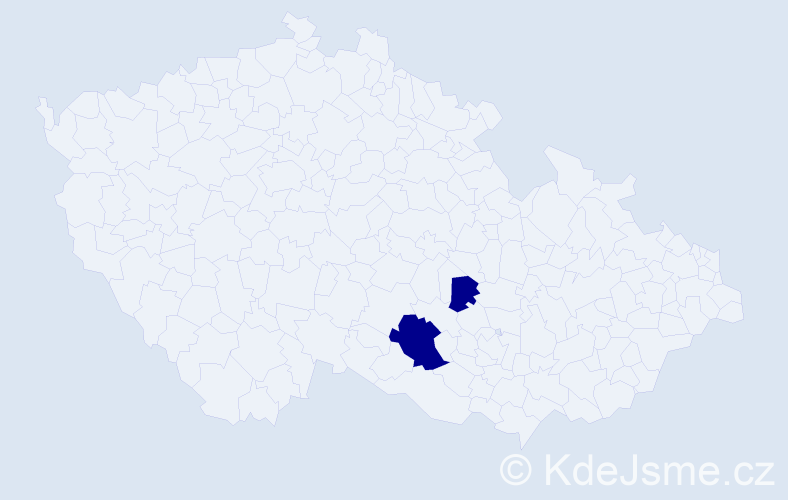 Příjmení: 'Sotirov', počet výskytů 2 v celé ČR