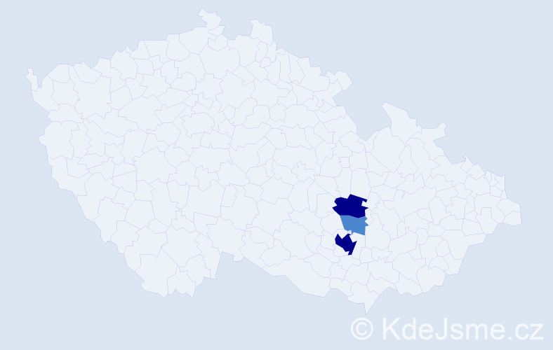 Příjmení: 'Braunschlägerová', počet výskytů 7 v celé ČR
