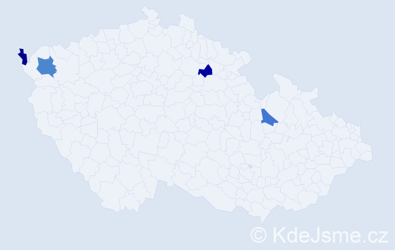 Příjmení: 'Pospischil', počet výskytů 5 v celé ČR