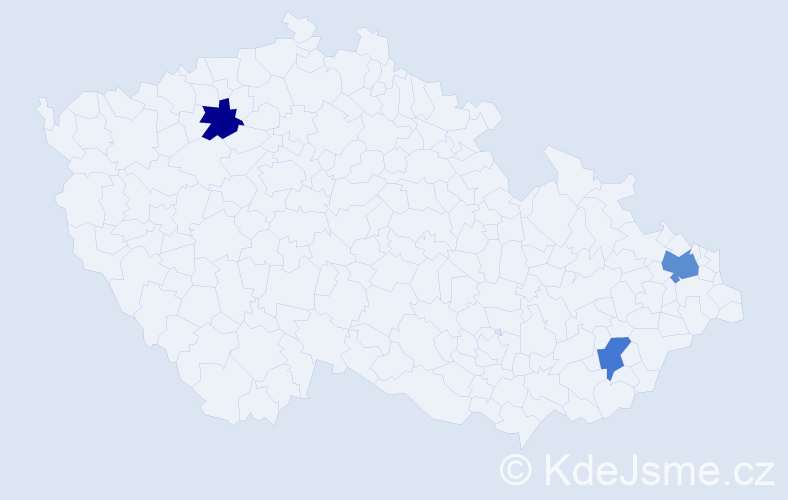 Příjmení: 'Zimpelová', počet výskytů 4 v celé ČR