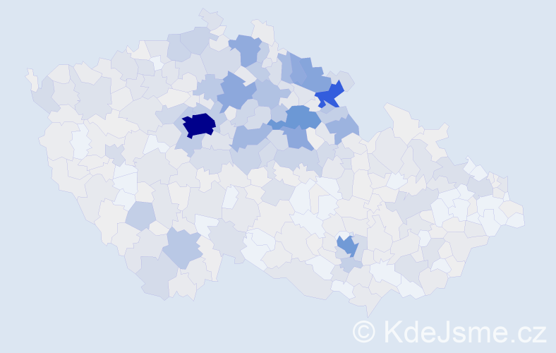 Příjmení: 'Hanušová', počet výskytů 2880 v celé ČR