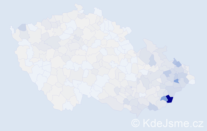 Příjmení: 'Fojtík', počet výskytů 2644 v celé ČR
