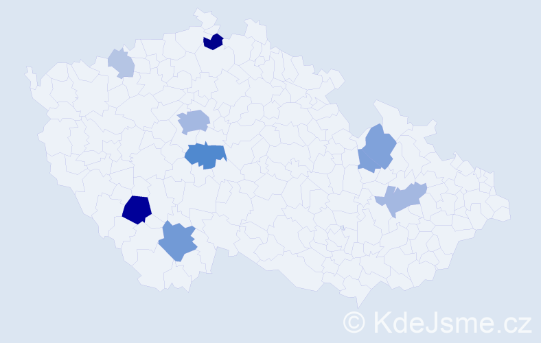 Příjmení: 'Ladislav', počet výskytů 33 v celé ČR