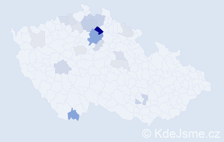 Příjmení: 'Badalcová', počet výskytů 48 v celé ČR