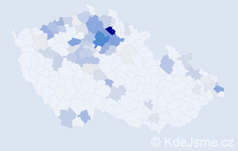 Příjmení: 'Tomsa', počet výskytů 283 v celé ČR