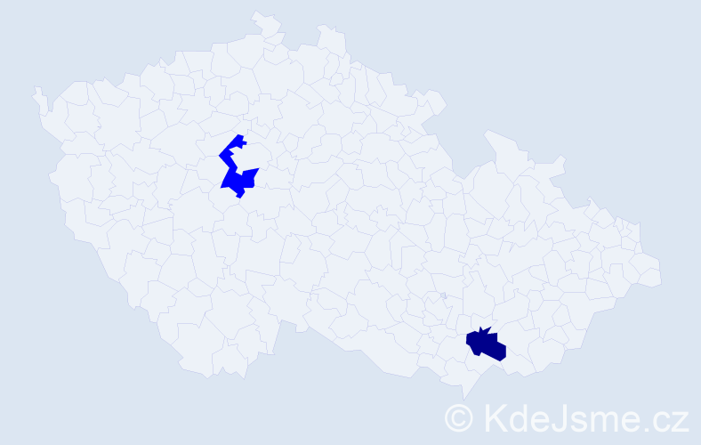 Příjmení: 'Karenovics', počet výskytů 3 v celé ČR