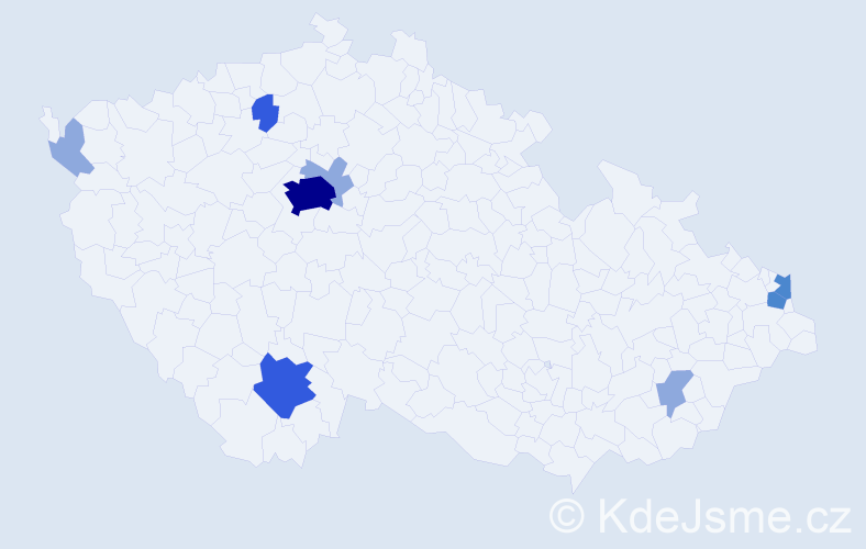 Příjmení: 'Reitz', počet výskytů 18 v celé ČR