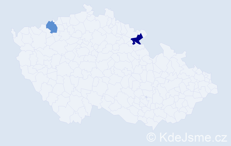 Příjmení: 'Bartenschlager', počet výskytů 3 v celé ČR