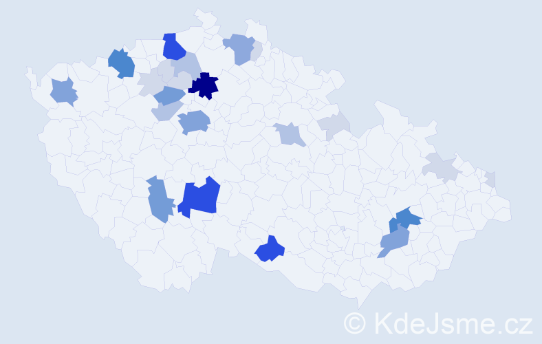 Příjmení: 'Rajz', počet výskytů 100 v celé ČR